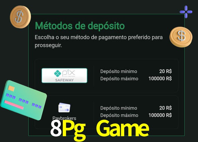 O cassino 8Pg Game oferece uma grande variedade de métodos de pagamento